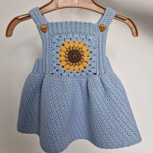 Handmade Sunflower Baby Dress